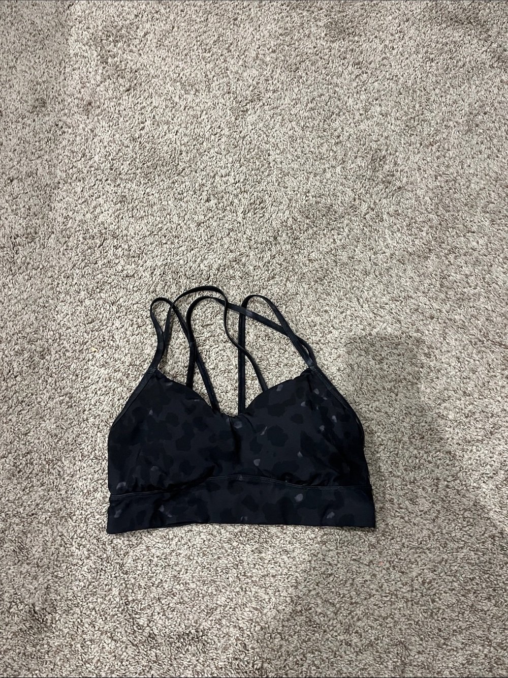all in motion Black Strappy Sports Bralette